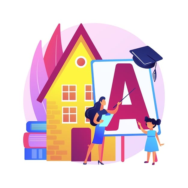 Home-school your kids abstract concept  illustration. Distance learning, remote home education, structured school program, parents help kids study
