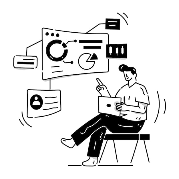 Person developing a website glyph illustration of web developer | Premium  Vector