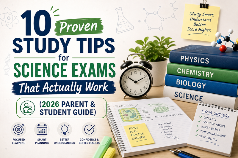 10 Proven Study Tips for Science Exams That Actually Work (2026 Parent & Student Guide)