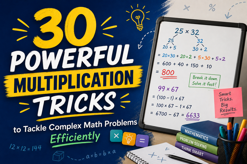 30 Powerful Multiplication Tricks to Tackle Complex Math Problems Efficiently