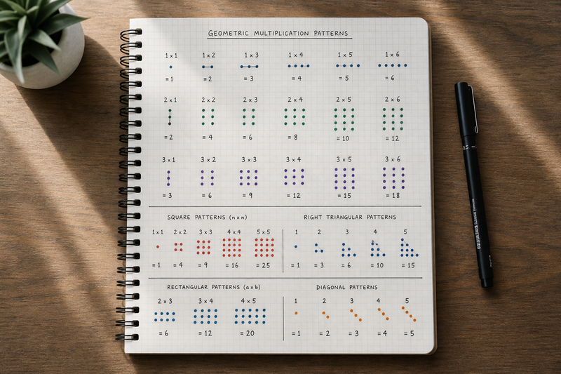 Step-by-step visual of Vedic multiplication methods, showing the near-100 base method and a criss-cross example for two-digit numbers.