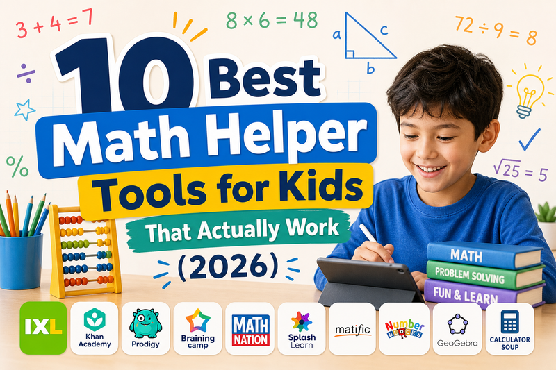10 Best Math Helper Tools for Kids That Actually Work (2026)