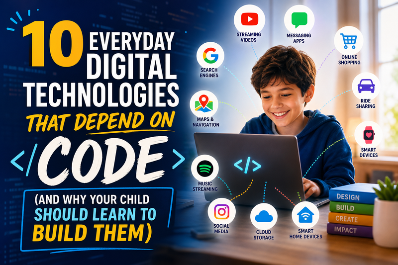 10 Everyday Digital Technologies That Depend on Code (And Why Your Child Should Learn to Build Them)