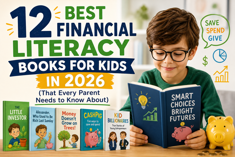 12 Best Financial Literacy Books for Kids in 2026 (That Every Parent Needs to Know About)