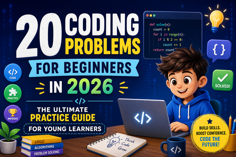 20 Coding Problems for Beginners in 2026: The Ultimate Practice Guide for Young Learners