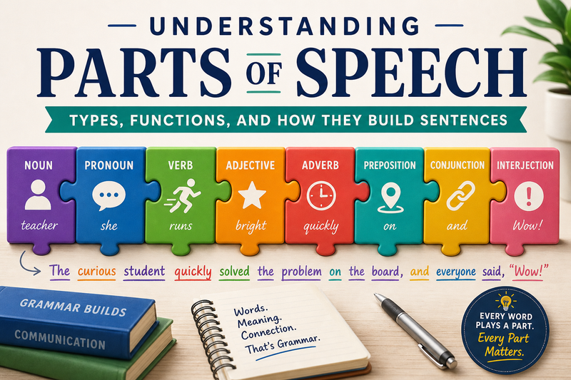 Understanding Parts of Speech: Types, Functions, and How They Build Sentences