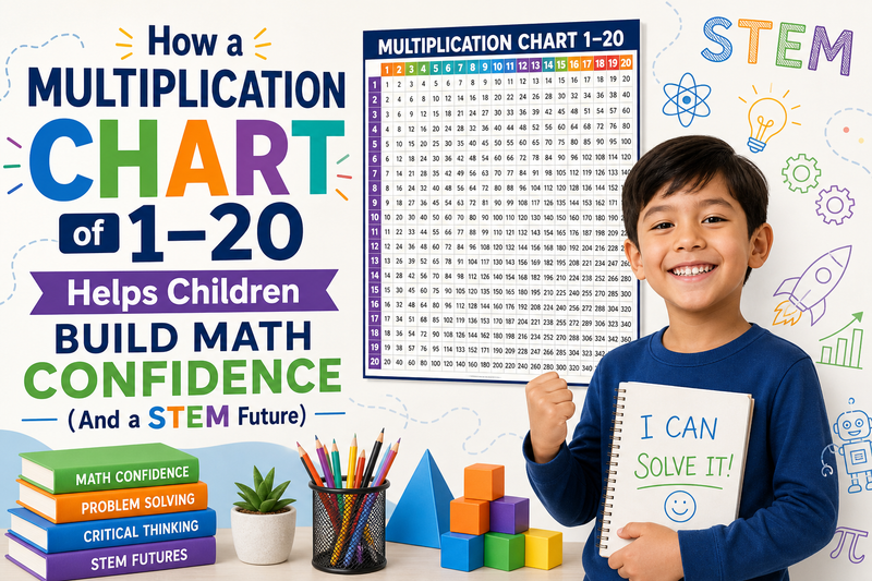 How Multiplication Chart of 1-20 Help Children?