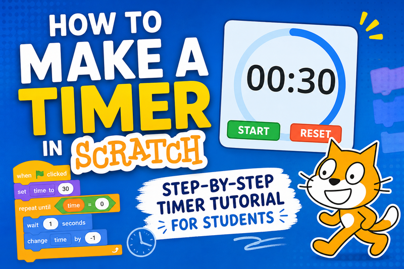 How to Make a Timer in Scratch - Step-by-Step Timer Tutorial for Students