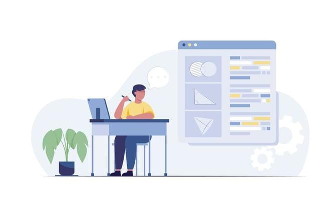 Computer Lesson Vector Art, Icons, and Graphics for Free Download