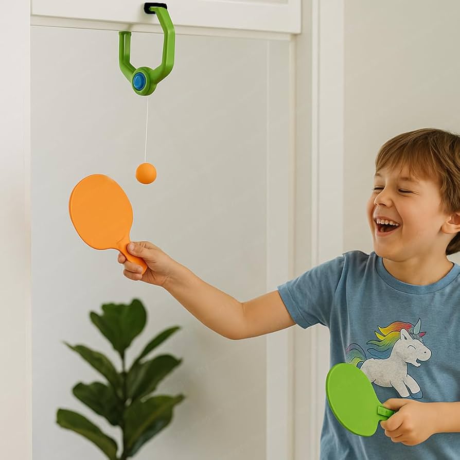 Table Tennis Set for Kids Indoor Outdoor (Indoor Hanging) : Amazon.in: Toys  & Games