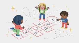 Kids Playing Math Game Vectors ...