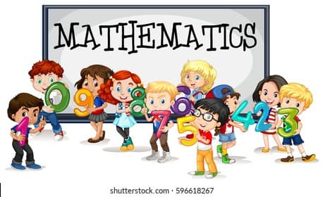 Kids Numbers Mathematics Sign Illustration Stock Vector (Royalty Free)  596618267 | Shutterstock