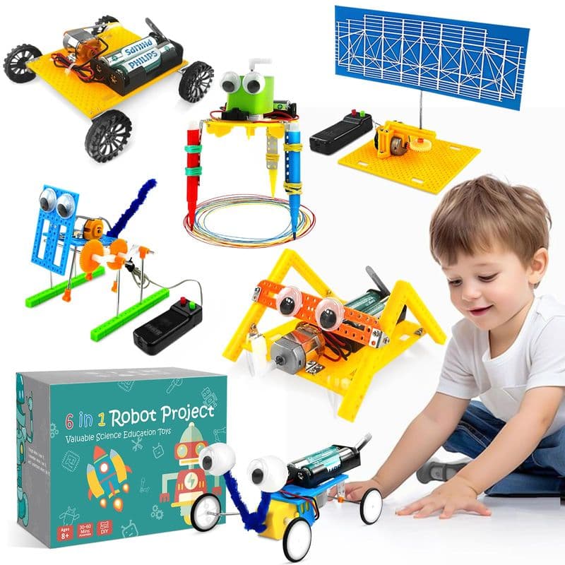 Buy Leefact 6 Set STEM Projects for Kids Ages 8-12, Electronic Science Kits  for Boys, DIY Engineering Robotic Stem Toy, Science Experiments Circuit  Building Kits, Gift for 5 6 7 8 9