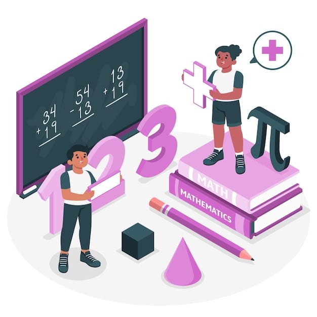 Learning maths concept illustration