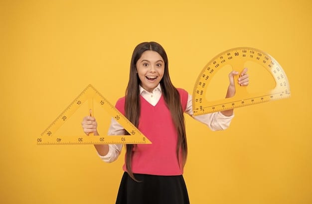 Photo math matters stem disciplines concept of education measuring angle degree