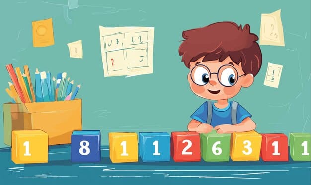 Playful Young Learner Engaged in Educational Exploration