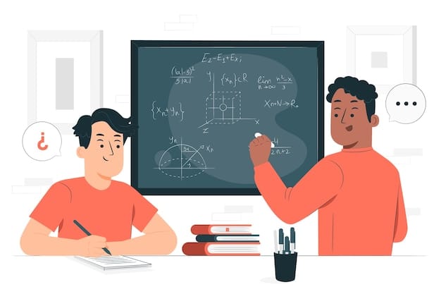 Teacher student concept illustration