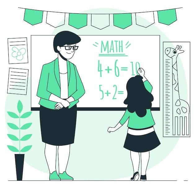 Free Vector teaching concept illustration