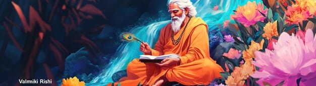 Photo vector illustration of valmiki jayanti social media feed template