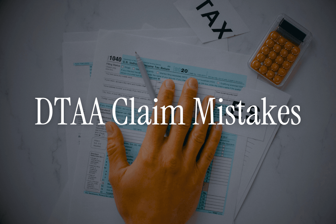 DTAA Claim Mistakes