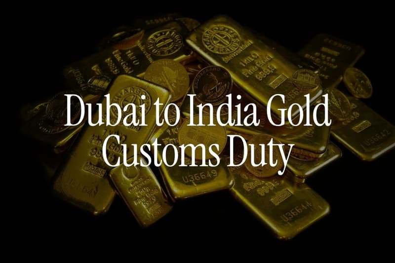 Dubai to India Gold Customs Duty: Limits, Allowance and Rules for NRIs