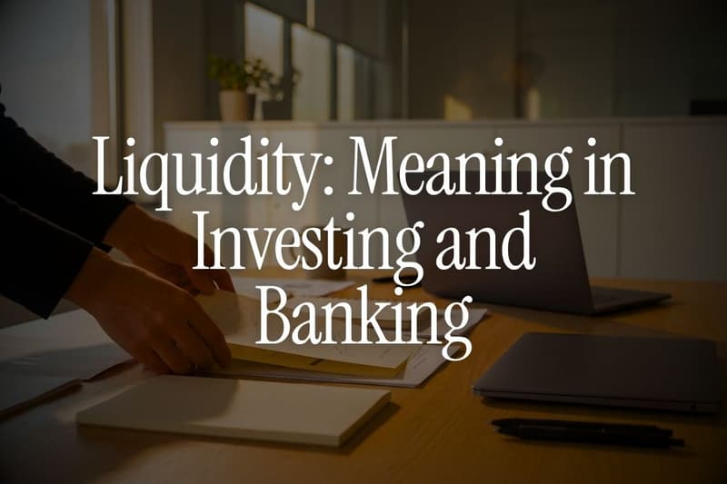 Liquidity: Meaning in Investing and Banking