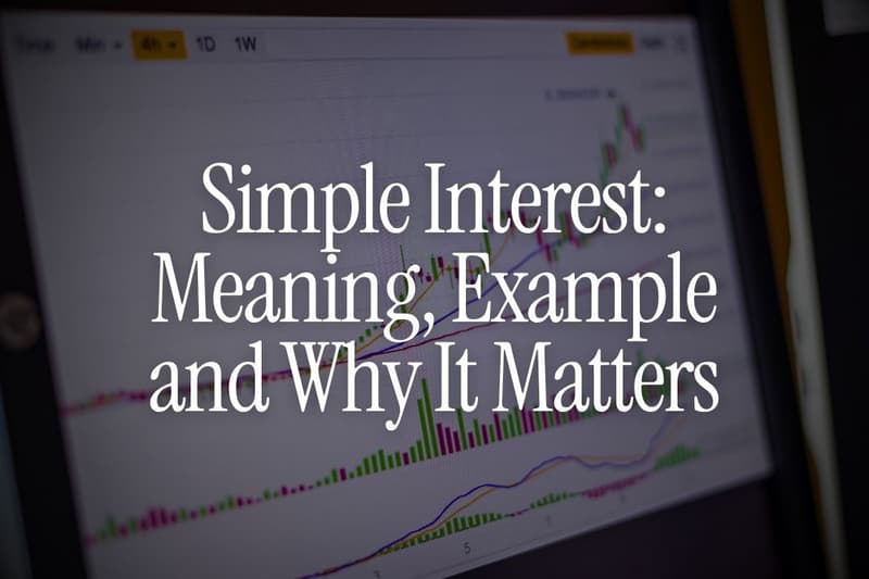 Simple Interest: Meaning, Example and Why It Matters