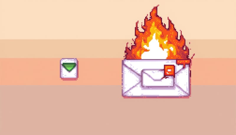 Email on fire