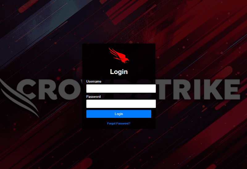 Crowstrike landing page