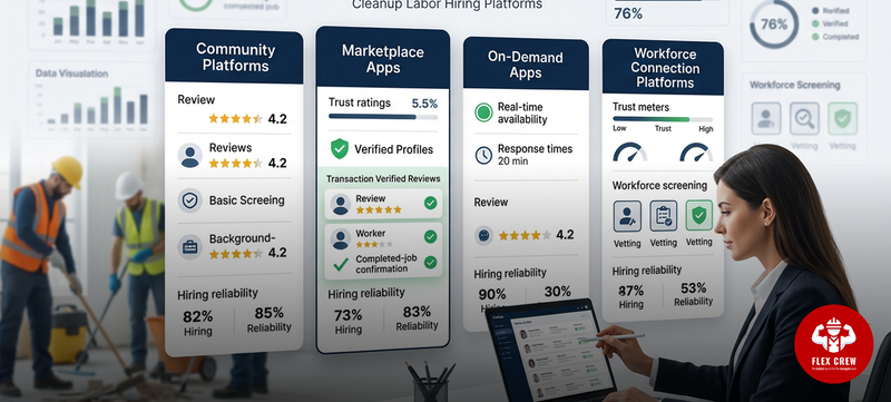 Best Platforms to Hire Cleanup Labor with Verified Reviews | flexcrewusa.com