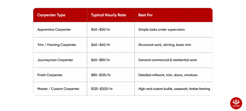 Hire Carpenter Texas | flexcrewusa.com
