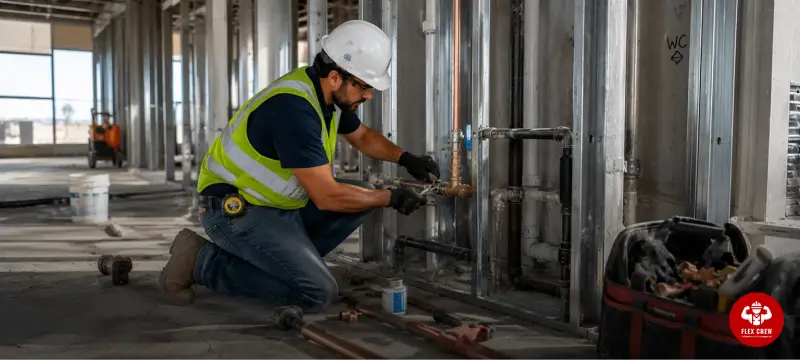 Hire Licensed Plumbers for Construction Projects - Find Verified Plumbers Fast | flexcrewusa.com