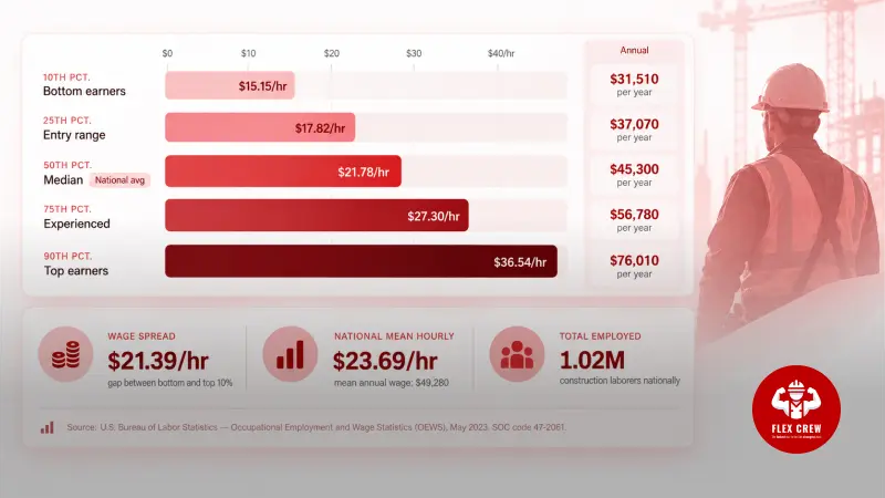 How much do construction laborers make | flexcrewusa.com