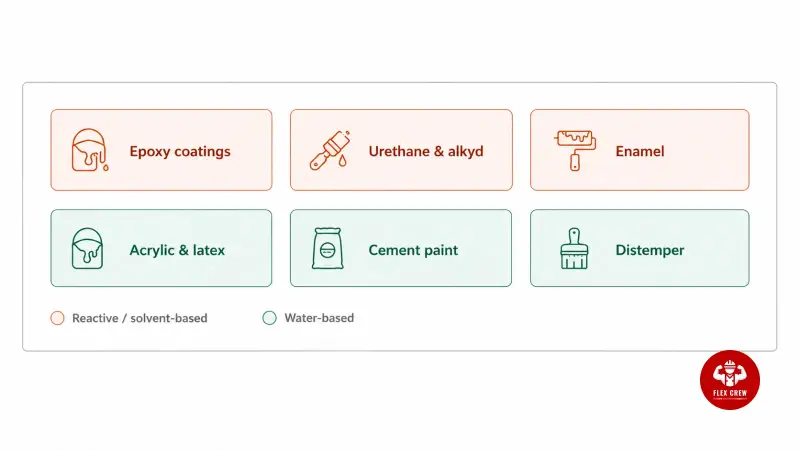 Types of commercial paint | flexcrewusa.com