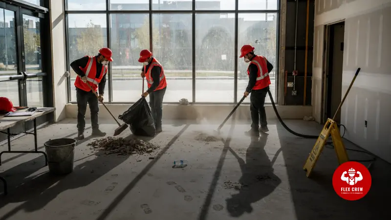 Types of construction cleaning | flexcrewusa.com