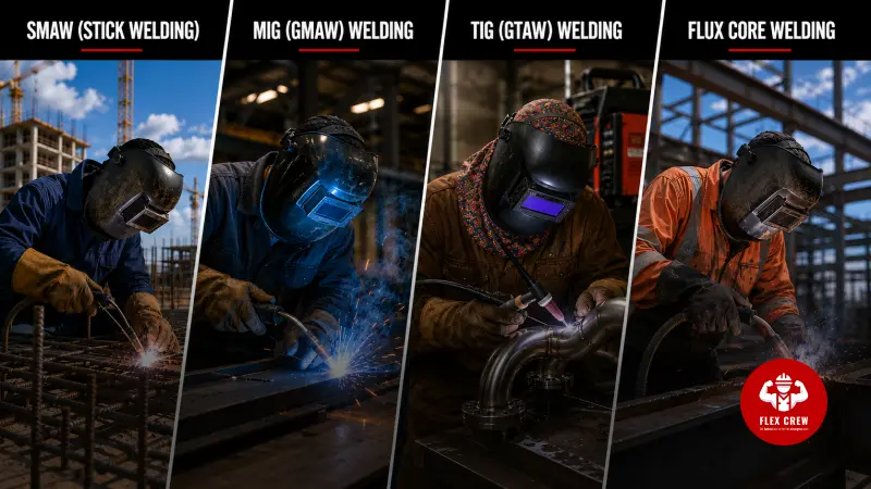 Types of Welders for Construction | flexcrewusa.com