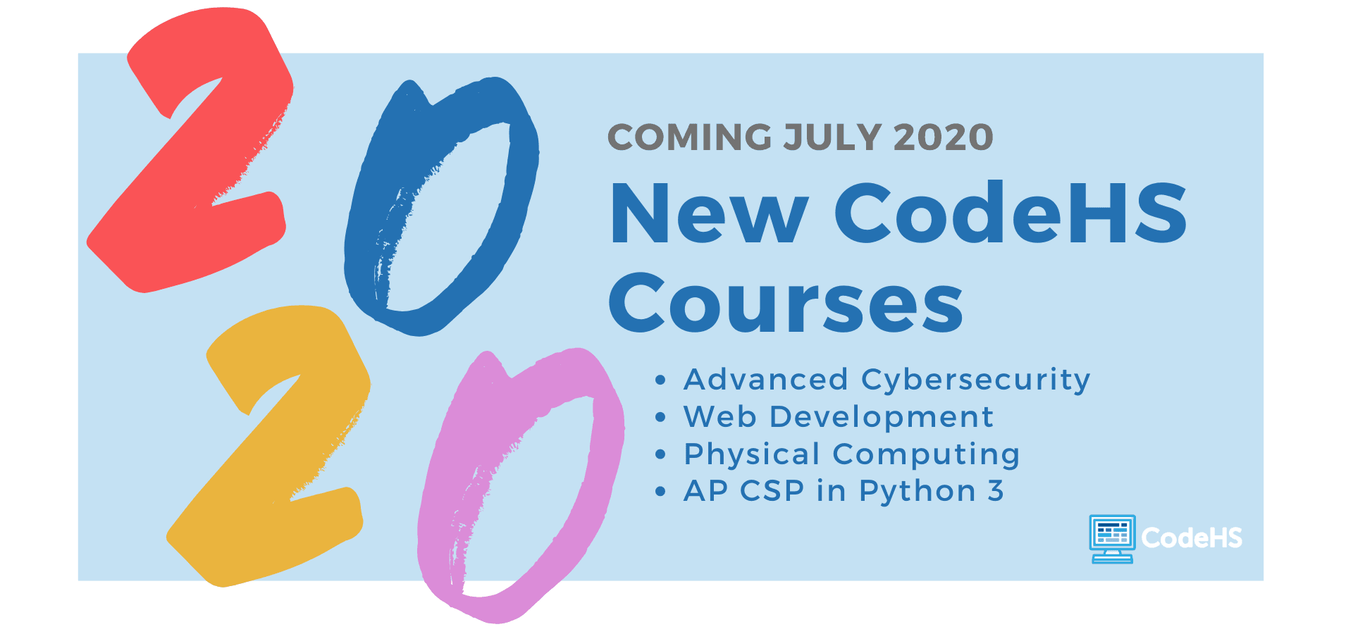 Announcing New CodeHS Courses