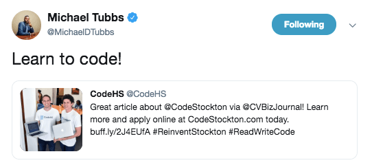 Expanding Computer Science Education in Stockton, California Schools — Code Stockton Update