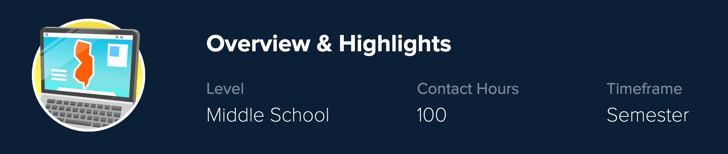 New CodeHS Course: New Jersey Middle School Computer Science