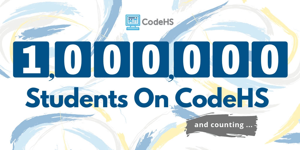 1 million students on CodeHS