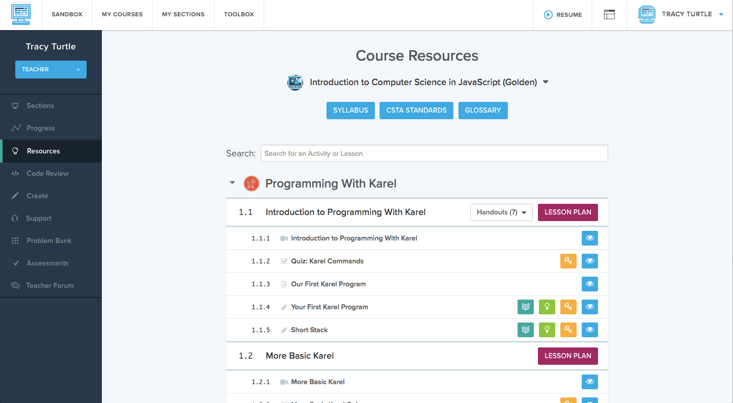 Introducing the New CodeHS Course Resource Page