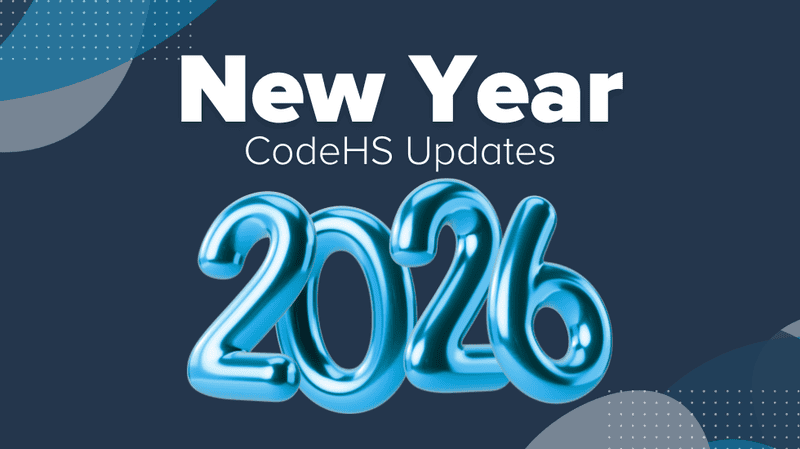 CodeHS 2026 New Year Updates