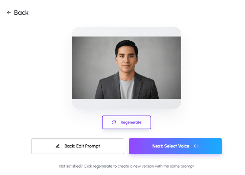 Image 1 generated using the design with AI feature of personate