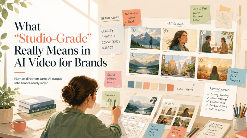 What “Studio-Grade” Really Means in AI Video for Brands 