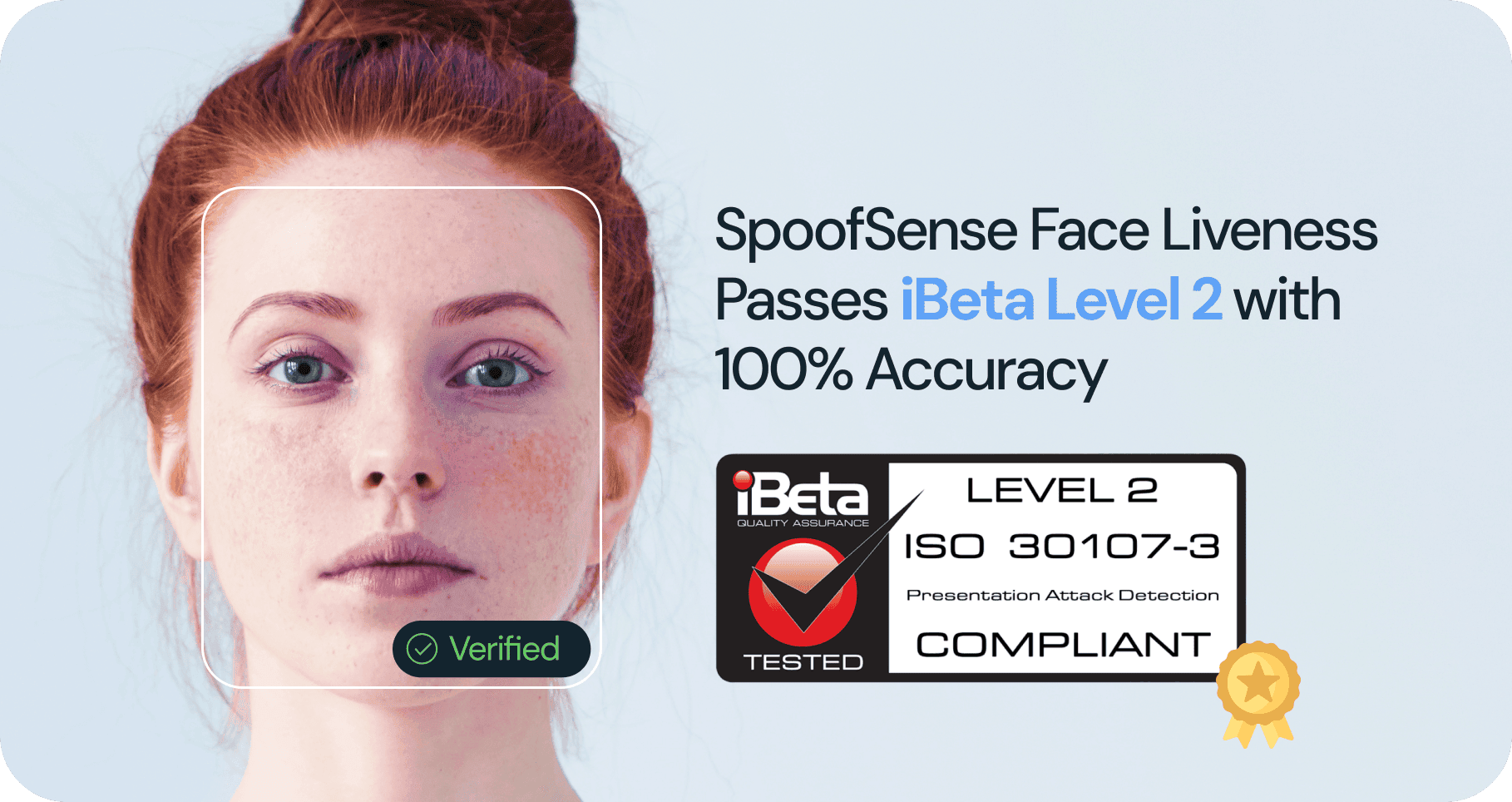 SpoofSense passes iBeta Level 2 PAD testing with 100% accuracy