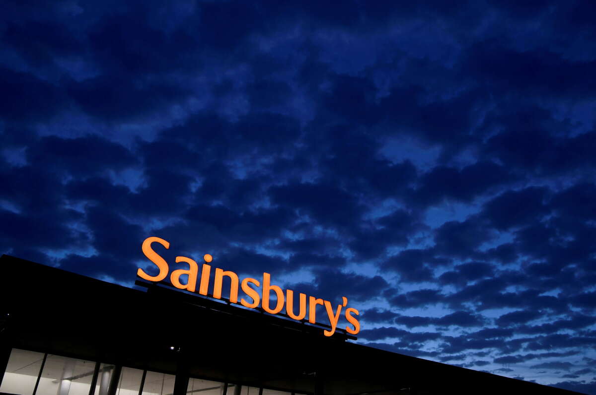 Shares in UK chain Sainsbury’s jump 11% on report of buyout interest