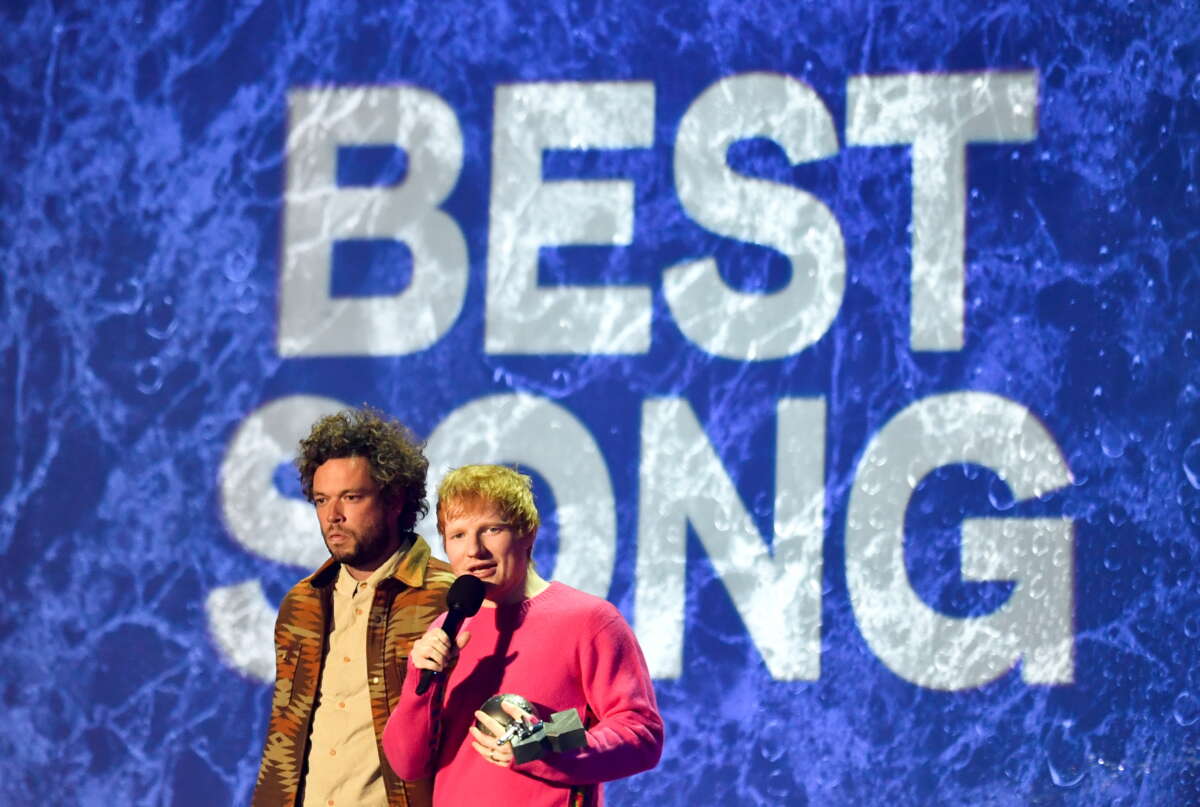 Ed Sheeran wins best artist as MTV Europe Music Awards returns to live format