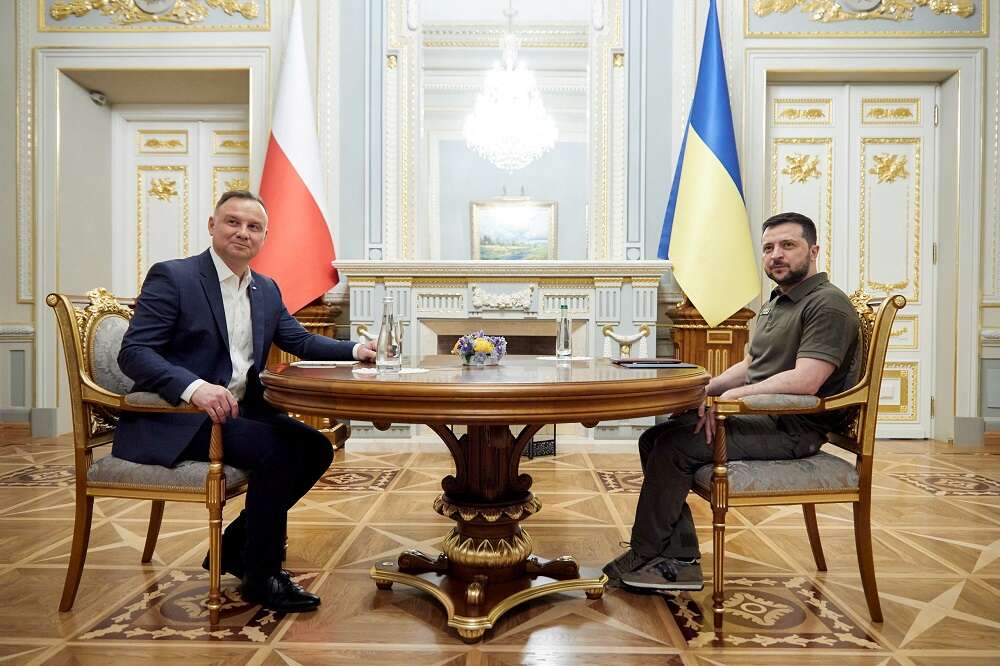 Polish President Duda in Kyiv to discuss more aid for Ukraine