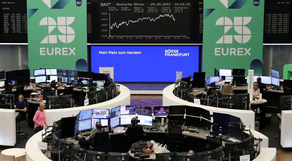 STOXX 600 sinks to six-month low on higher bond yields