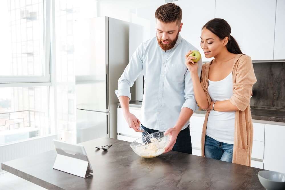 The future kitchen which can be turned on and off with just one touch
